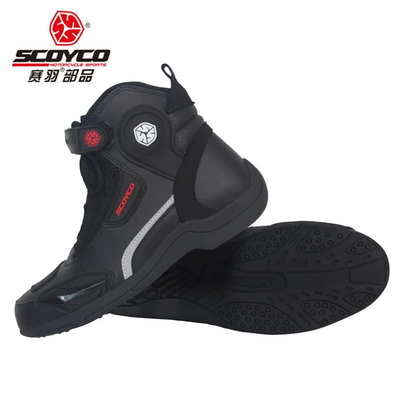 

2019 Fashion Motor Equipment SCOYCO Motocross Motorcycle Boots shoe Motorbike Riding Boot Shoes made of Microfiber leather PU