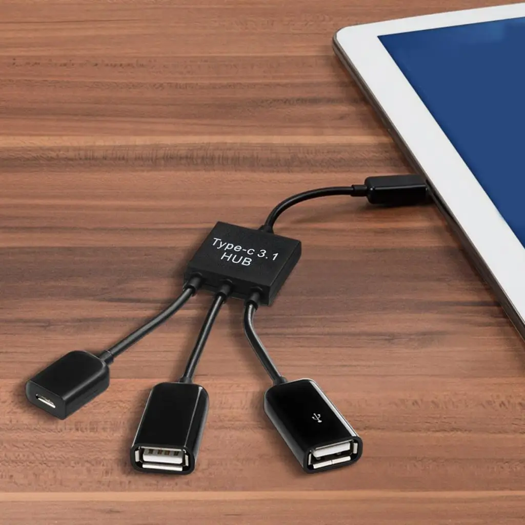 1 комплект 3 в 1 USB 3,1 type-C к Micro USB 2,0 зарядное устройство хост OTG концентратор кабель адаптер высокоскоростной зарядки универсальный