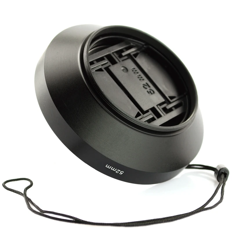 Черная металлическая бленда для объектива камеры 67 мм широкоугольная винтовая