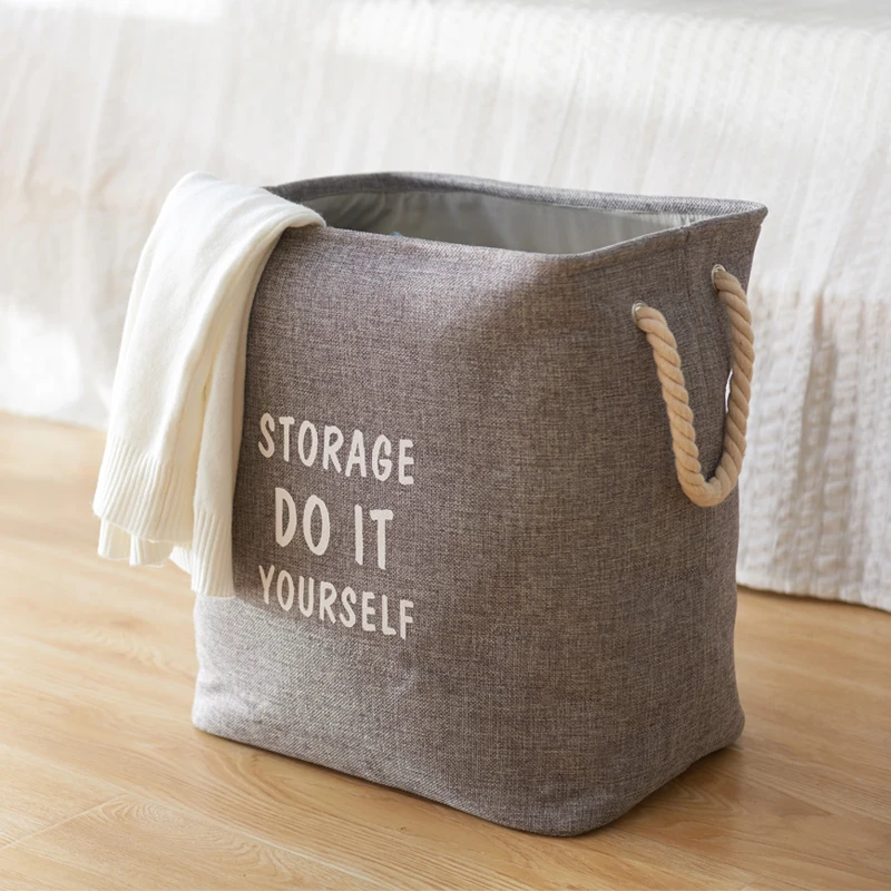 Большая корзина для хранения белья мелочей коробка игрушек грязной одежды с