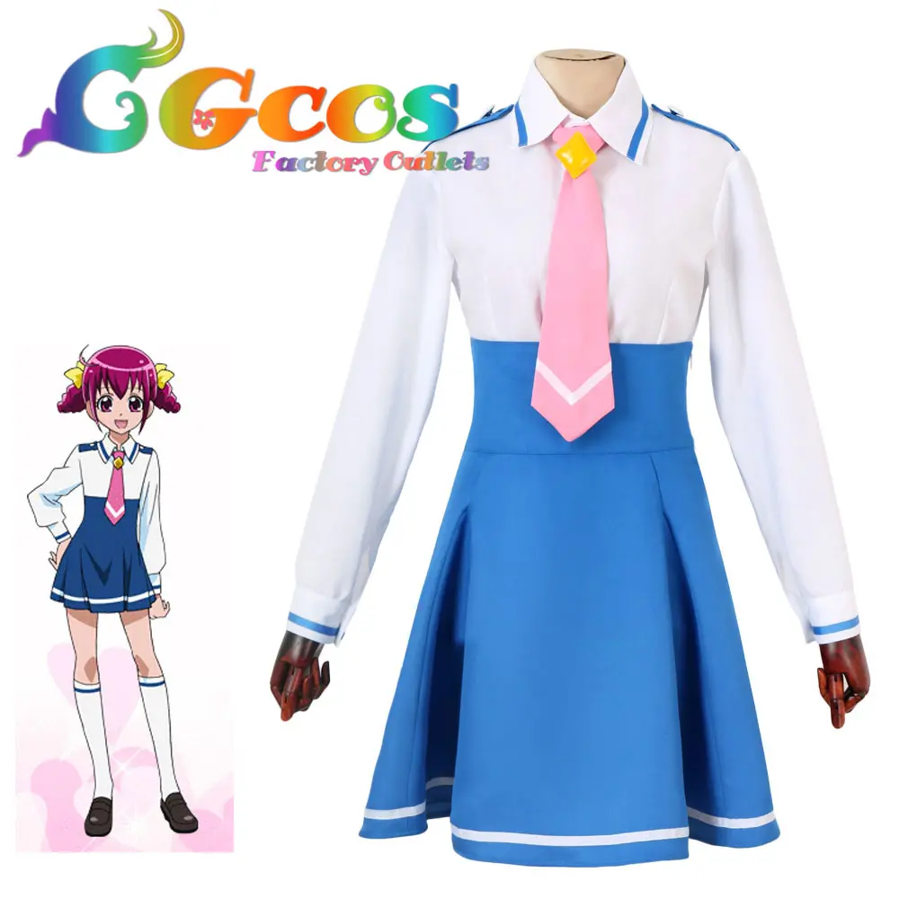 Cgcos Бесплатная доставка Косплэй костюм Улыбка Pretty Cure Hoshizora Миюки новый в наличии