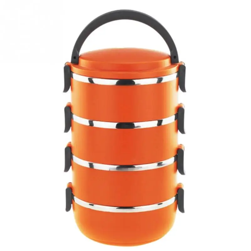 Четыре Слоя Пищевой Контейнер Из Нержавеющей Стали Миски набор Тепловой