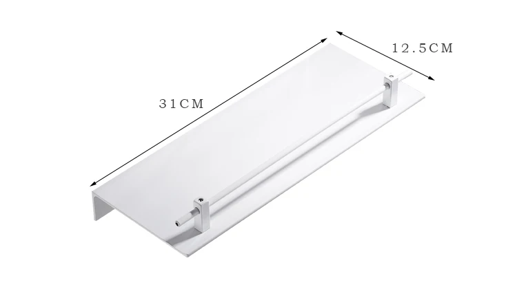 Nordic Free Punch White Bathroom Shelf Space Aluminum Bathroom Storage Rack Bathroom Pendant Corner Shelf Toilet Wall Shelfs