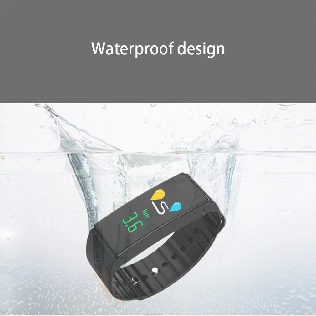 TLWD1 плюс сенсорный цветной экран Smartband монитор сна водостойкий шагомер