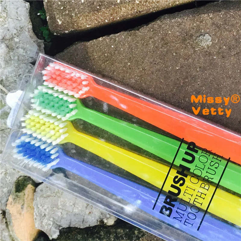 candy color toothbrush 4 PCS Oral cleaning Super soft red yellow blue green colour Remove tooth stain Protect health | Красота и