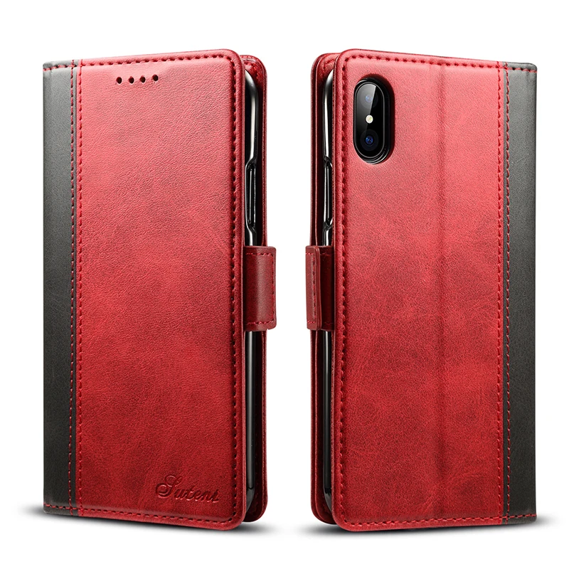 Aliusber Ретро флип-чехол для телефона iPhone XS Max XR подставка карт роскошный бизнес PU