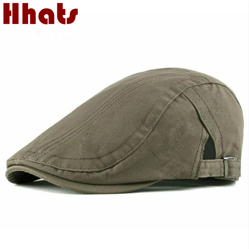 Хлопковая бейсбольная кепка на плоской подошве регулируемая однотонная Кепка