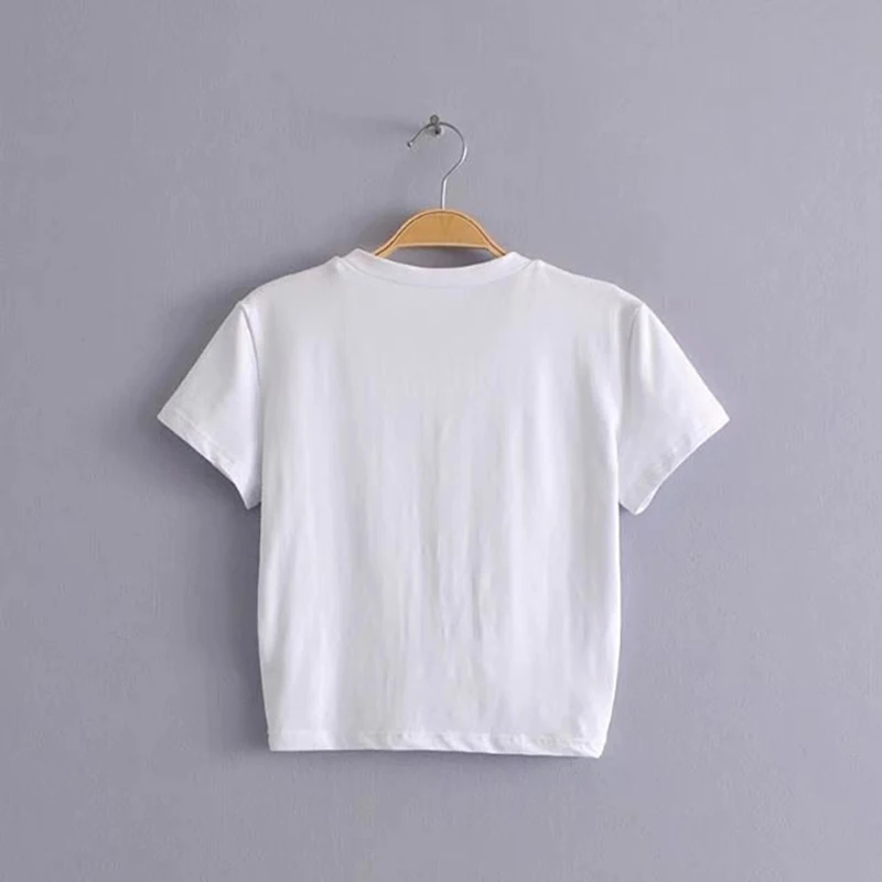 Женская футболка летняя с коротким рукавом и узлом|Футболки| |