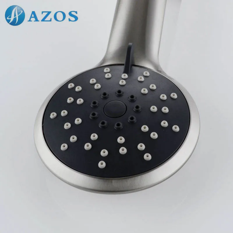 Насадка для душа HHS017 ручная никелевая щетка три положения нержавеющая сталь|shower