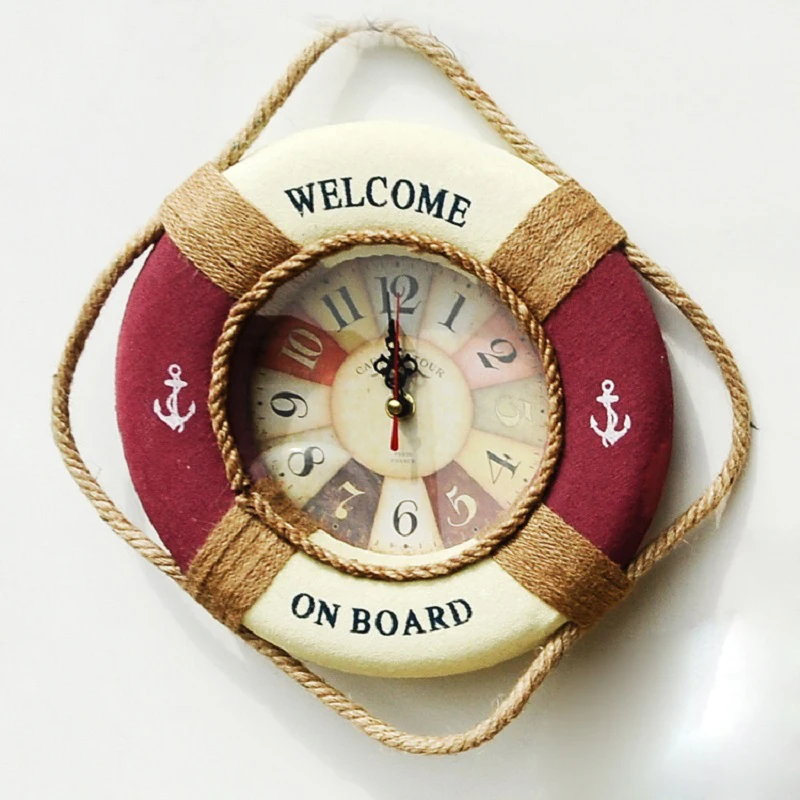 Часы Saat Reloj настенные часы Спасательный круг бесшумные домашние аксессуары