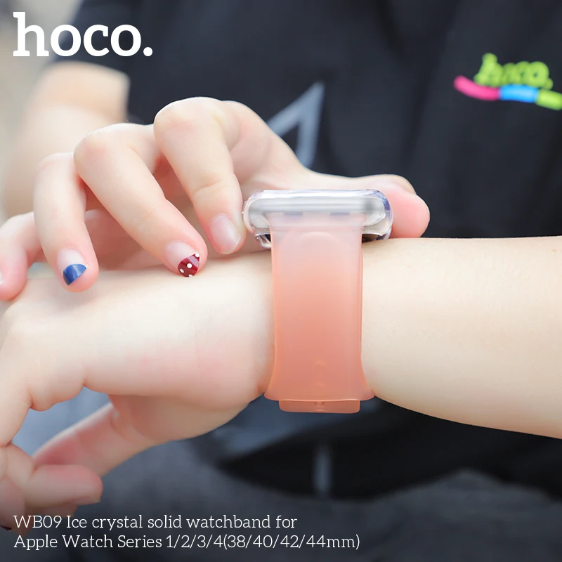 Прозрачный силиконовый ремешок для Apple Watch 44 мм 42 мм iWatch 4 ремешок 40 мм 38 мм с ТПУ чехол спортивный ремешок подходит для Apple Watch 4 3