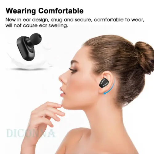 Мини-наушники-вкладыши TWS True Беспроводной в ухо стерео Bluetooth наушники гарнитура 3D