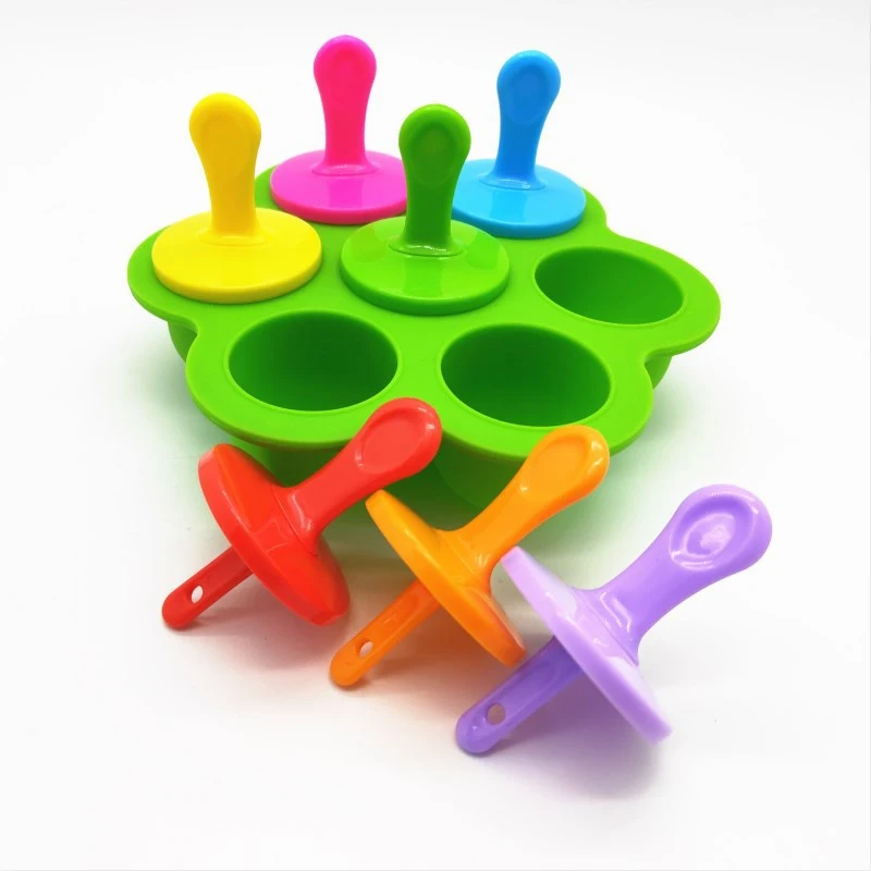 7 ячеек силиконовая форма для замороженного мороженого сока эскимо Детская