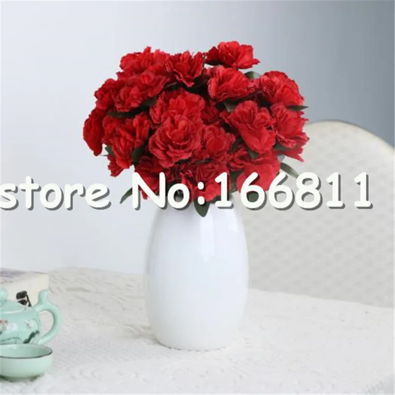 Горячая поддельная Гвоздика (5 стеблей/шт) Имитация сиреневых гвоздиков для дома