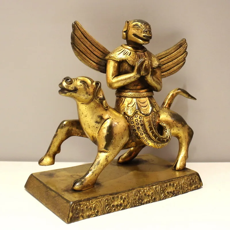 Lion face empty line mother Tibet Tantric protection law handmade antiques collection | Дом и сад