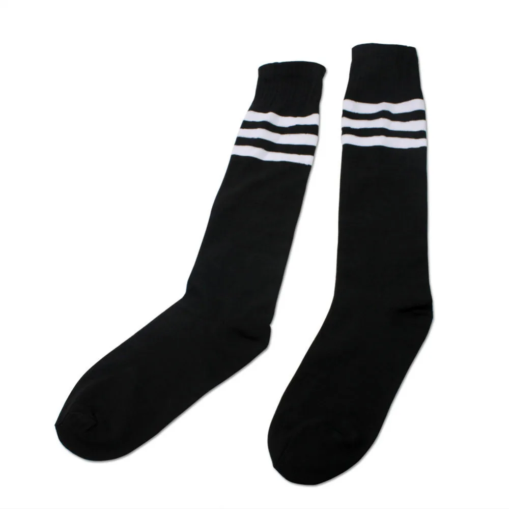 Носки мужские/женские длинные в полоску повседневные Черные бейсбольные