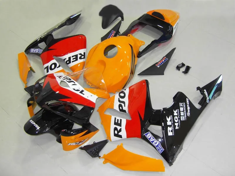 Литье под давлением мотоцикла дорожные Обтекатели для repsol CBR600RR 2003 2004 CBR 600 RR 03 04