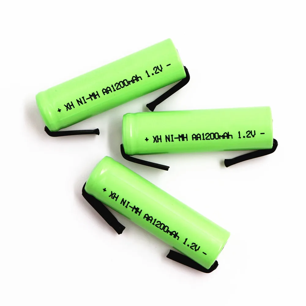 2/4/8/12 шт в партии AA Перезаряжаемые Батарея 1200mAh 1,2 V NI-MH Батарея солдаты с никелевая пластина электрическая Игла DIY Батарея