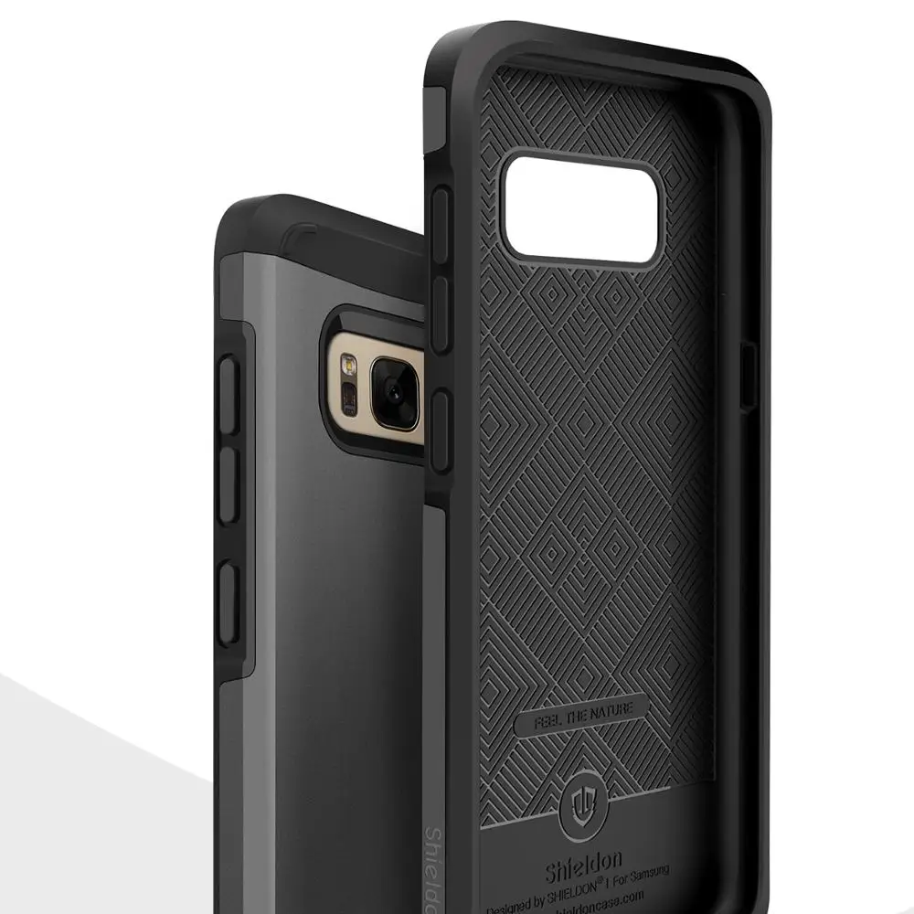 Чехол SHIELDON Sunrise Series для Galaxy S8 Plus тонкий амортизирующий 2 в 1 двухслойный дизайн