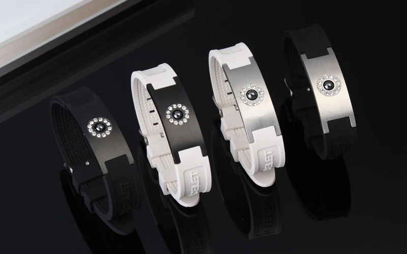 Hottime Tourmaline Energy Balance Bracelet Health Care Jewelry For Mens Germanium Magnetic Bracelets Bangles 20011 | Украшения и