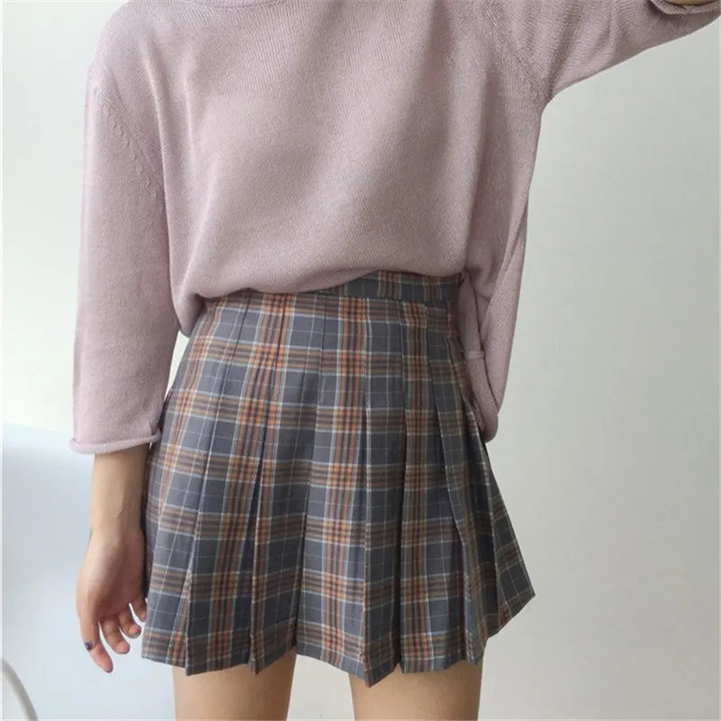 Женская винтажная плиссированная мини-юбка летняя уличная 40902 | одежда