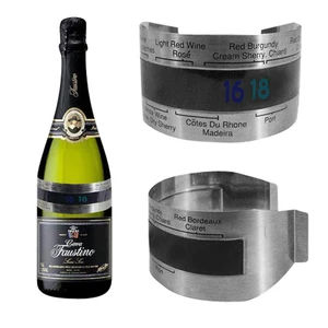 Термометр из нержавеющей стали с цифровым ЖК-дисплеем для бутылок красного вина