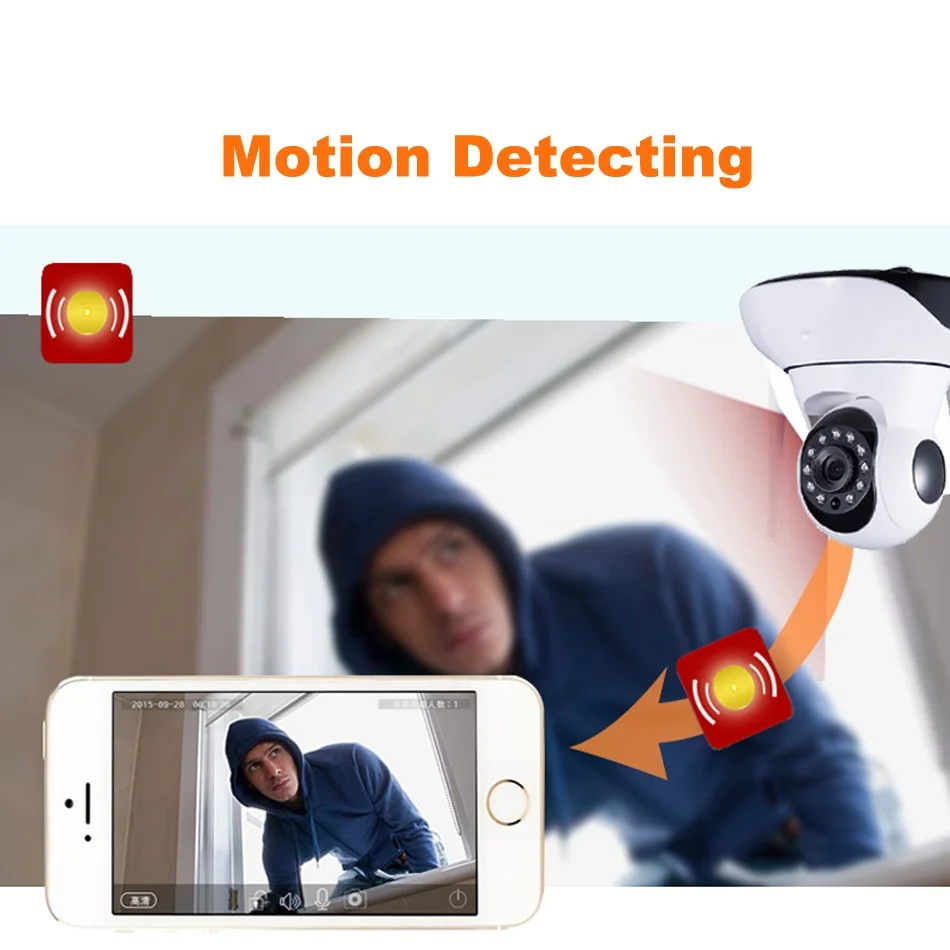 Беспроводная IP камера Saful 1080P 2 Мп MWifi CMOS ночное видение H264 ИК датчик движения|wireless
