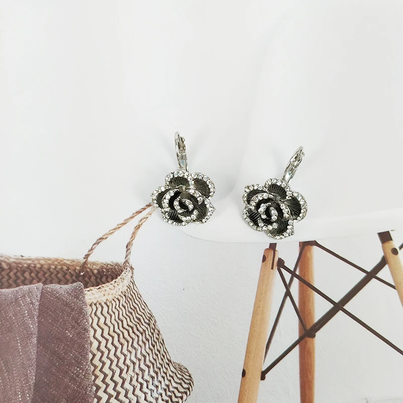 Серьги Мода Серьга букле d'oreille Миньон цветок висячие серьги звезды
