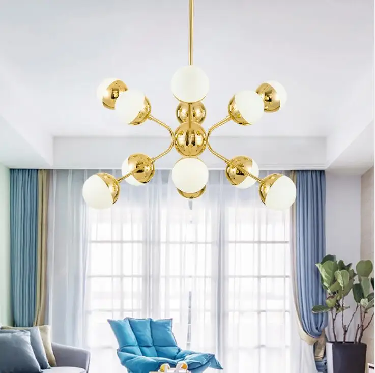 Скандинавские простые волшебные бобы люстра креативная личность домашнее