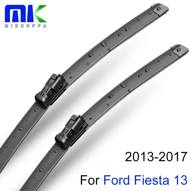 

Mikkuppa передние и задние щетки стеклоочистителя для Ford Fiesta 13 2013 2014 2015 2016 2017 лобовое стекло из натуральной резины автомобильные аксессуары