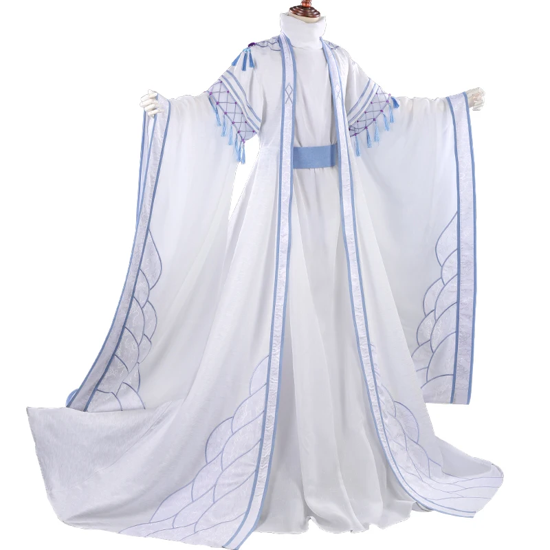 Аниме! Spiritpact DuanMuXi синий жертвоприношение Костюм Древний костюм Великолепная