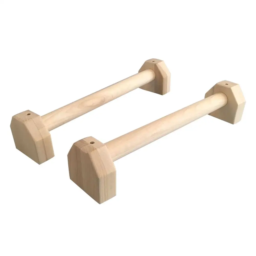 1 Pair Fitness wooden Push-up Stands Pushup Chest Bar H-Type Handles Hand Pushup Stands Gym Muscle Training Tool