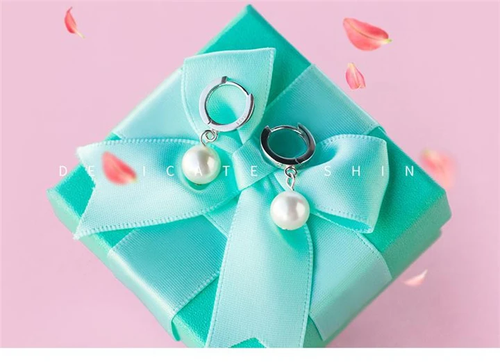 TOYOOSKY, 925 пробы, серебро, 8 мм, жемчужные серьги-клипсы для женщин, девушек, модные серебряные серьги, ювелирные изделия, Brincos
