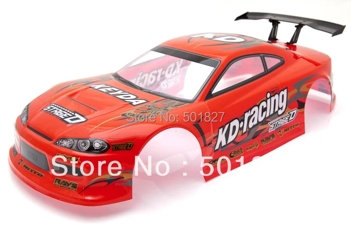 Детали YUKALA r/c ПВХ Окрашенный корпус Корпуса для 1/10 RC кузова автомобиля 190 мм