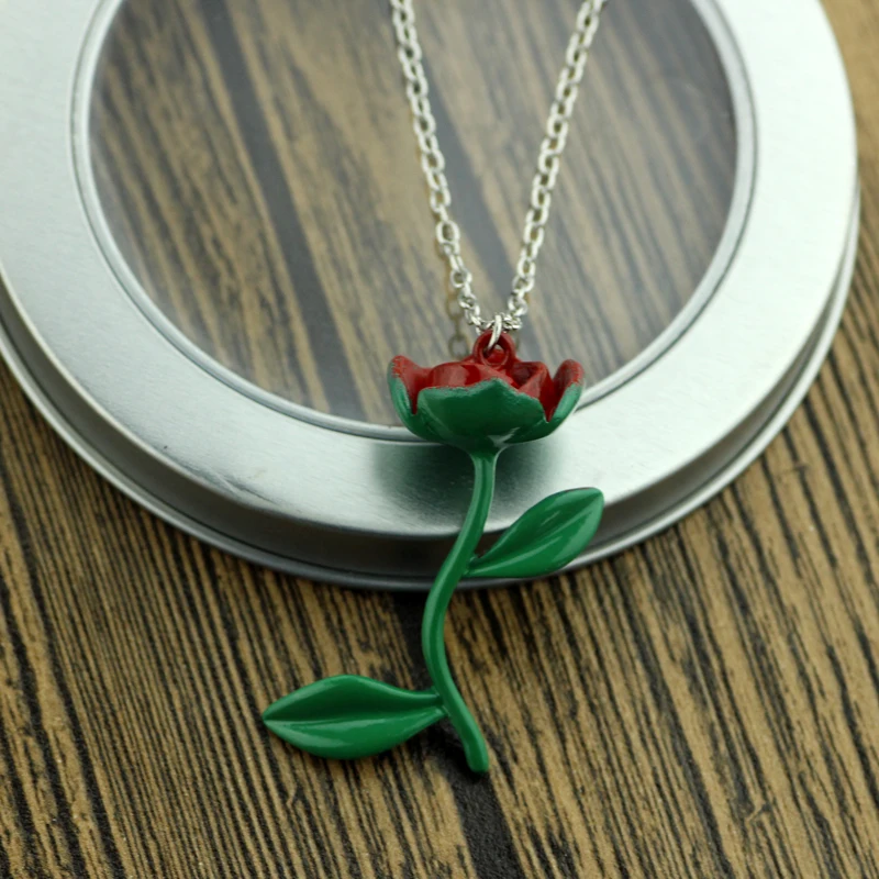 Feimeng ювелирные изделия Очаровательное ожерелье принцессы Белль Роза красота и