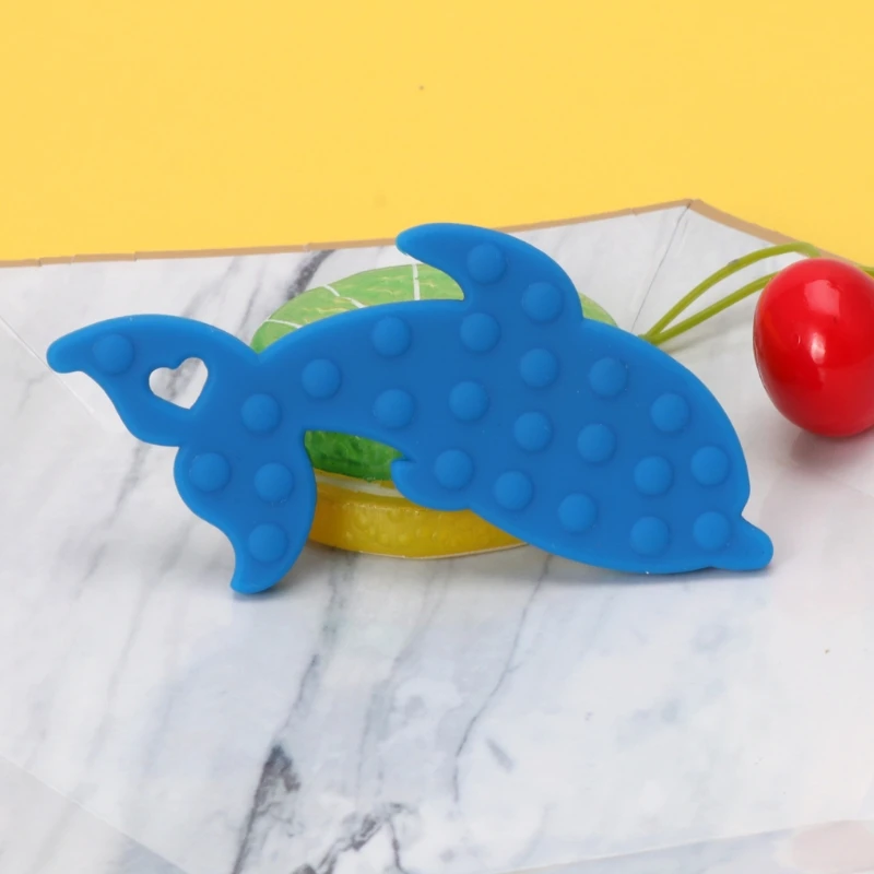 Детские Силиконовые дельфины кроватки сенсорные игрушки DIY аксессуары для кормления Силиконовые Прорезыватели