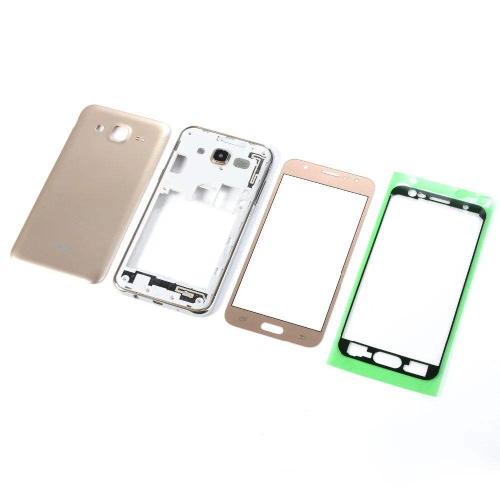 Для Samsung Galaxy J5 2015 J500 J500F J500H корпус средняя рамка + задняя крышка аккумулятора