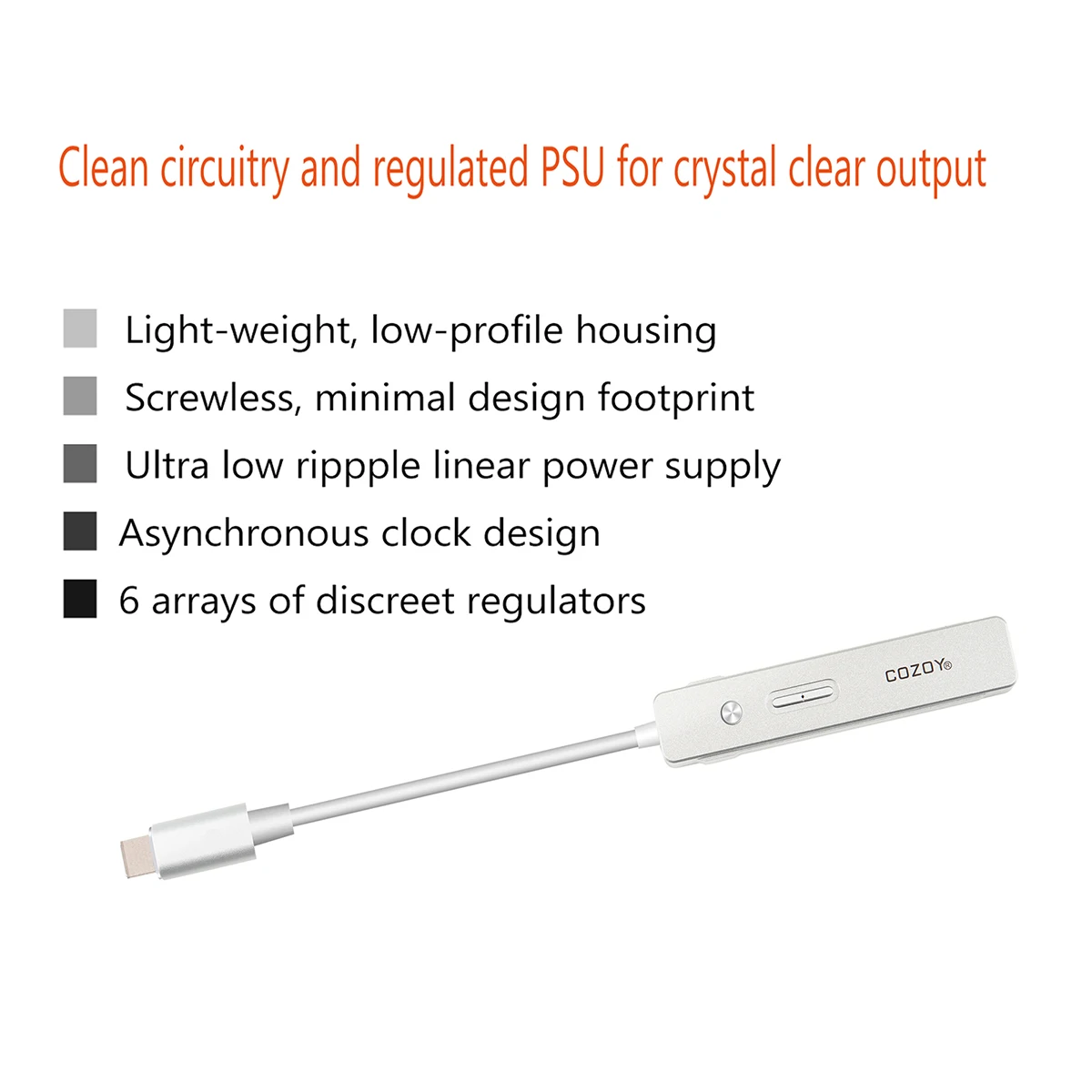 COZOY TAKT C SABRE9018Q2C портативный DAC Amp 32 бит/384 кГц DSD HiFi Декодер Усилитель Тип C/USB C 3,5 мм TRS разъем