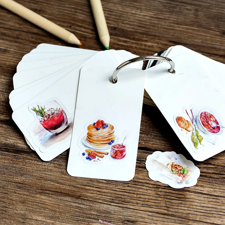 46 шт. наклейки с изображением вкусной еды | Канцтовары для офиса и дома