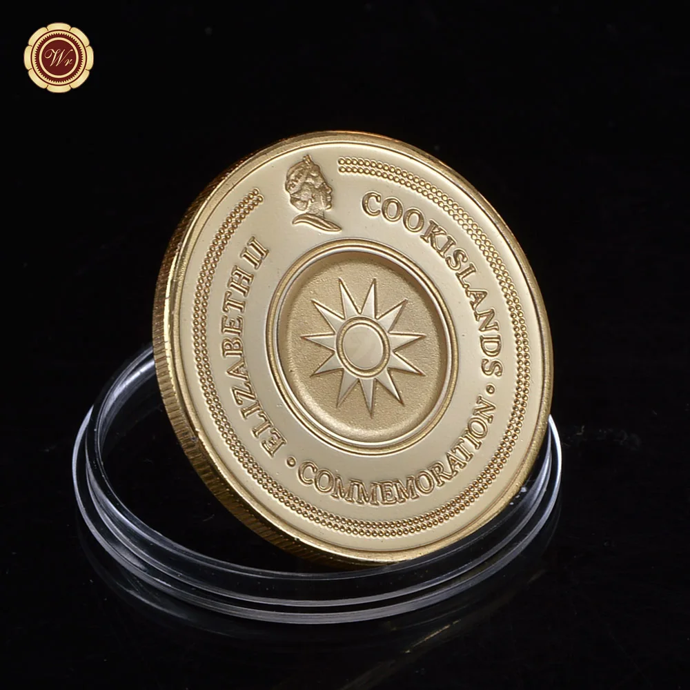 Нормальные золотые рыбки cookisland поминовение елизания II металлические монеты