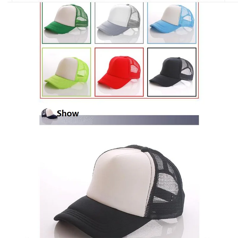wholesale Fashion Mesh hats Baseball Cap Hat Sport Running Tennis Hat Cap Racing Adjustable custom made Hat for Men& Women