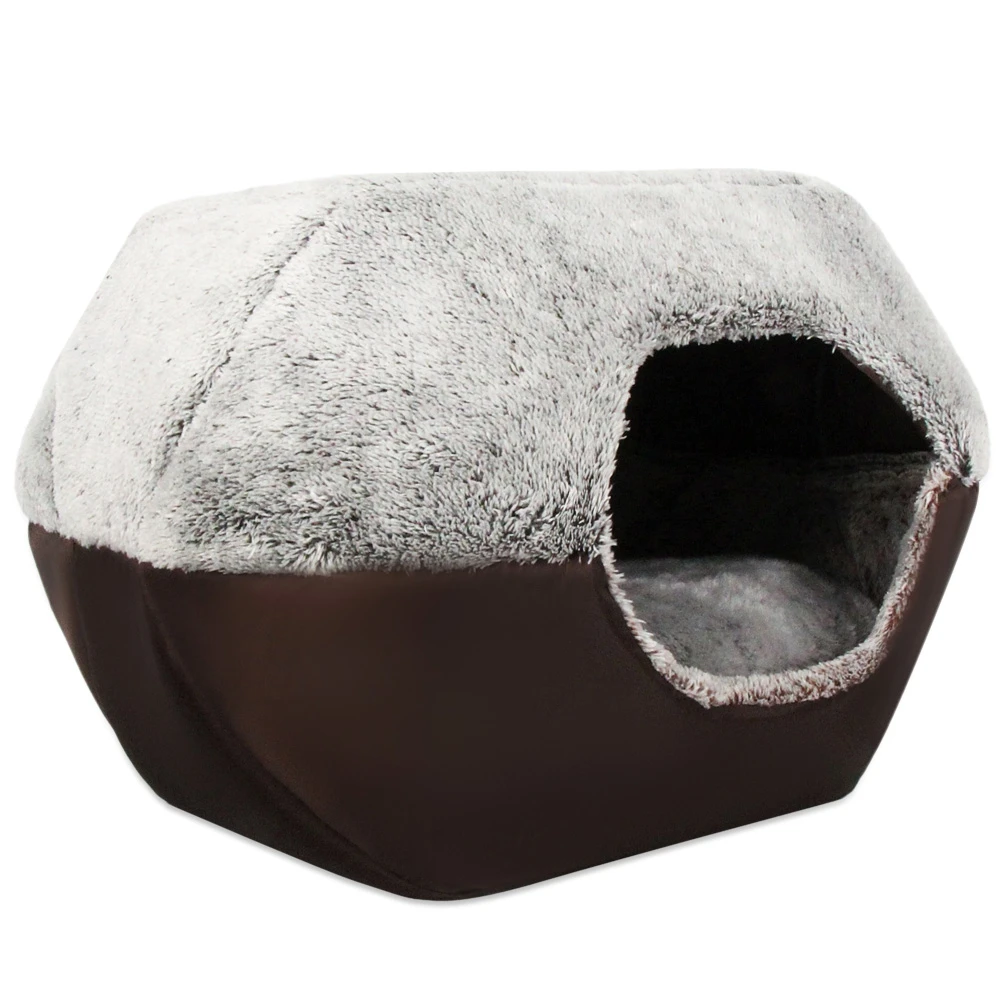 Мягкая теплая уютная моющаяся кровать для кошек и собак Пятнистое практичное