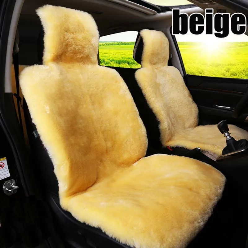 Шерсть 100% натуральный овечий мех чехол для автомобильного сиденья подушка
