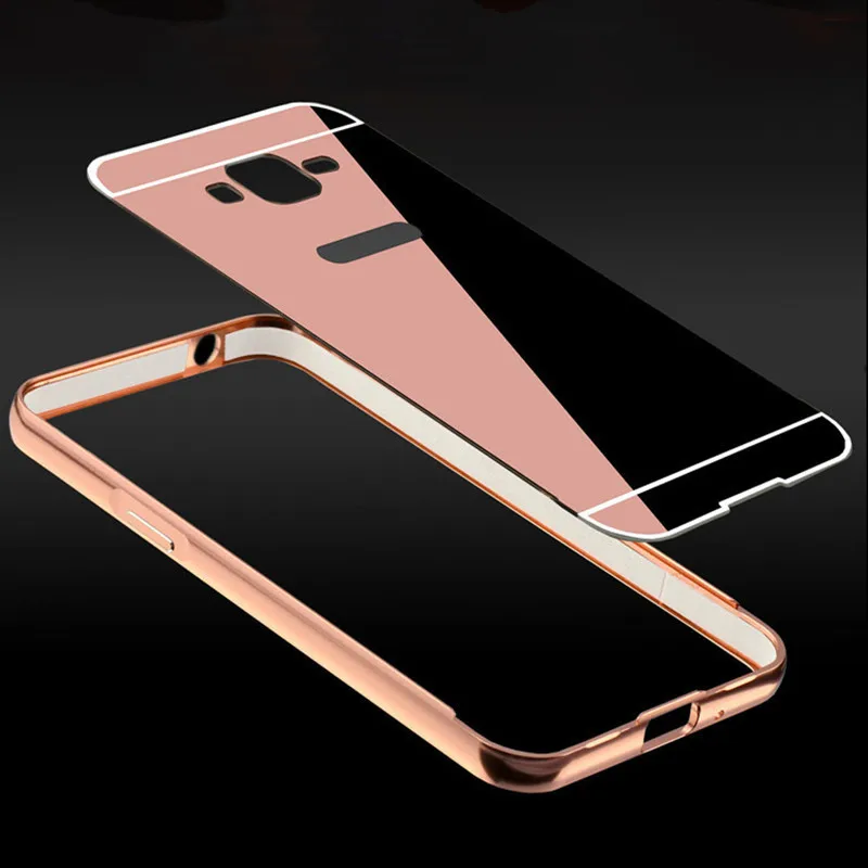 Роскошные Металл + Зеркало Акриловые Case Для Samsung Galaxy Grand 2 Duos G7102 G7106 G7108 Мобильный