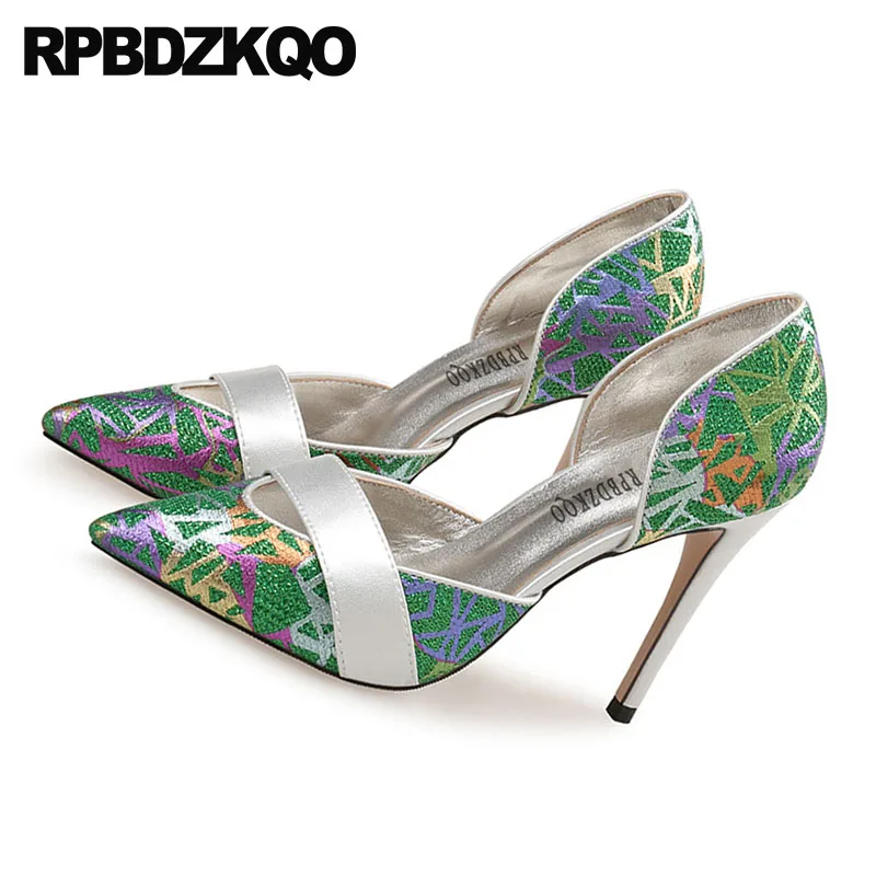 Женские туфли с острым носком на высоком каблуке полуботинки 10 42 лодочки Туфли