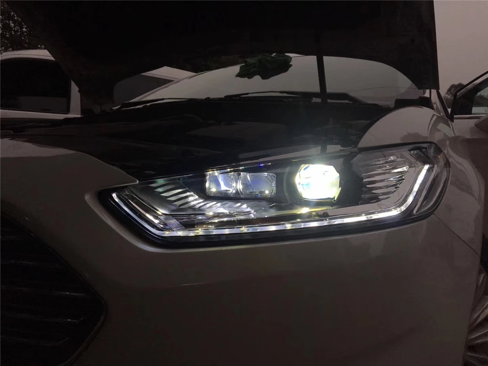 Car Styling for Ford Mondeo 2013 LED Headlight for New Fusion Head Lamp Dynamic turn signal LED DRL Bi-Xenon HID