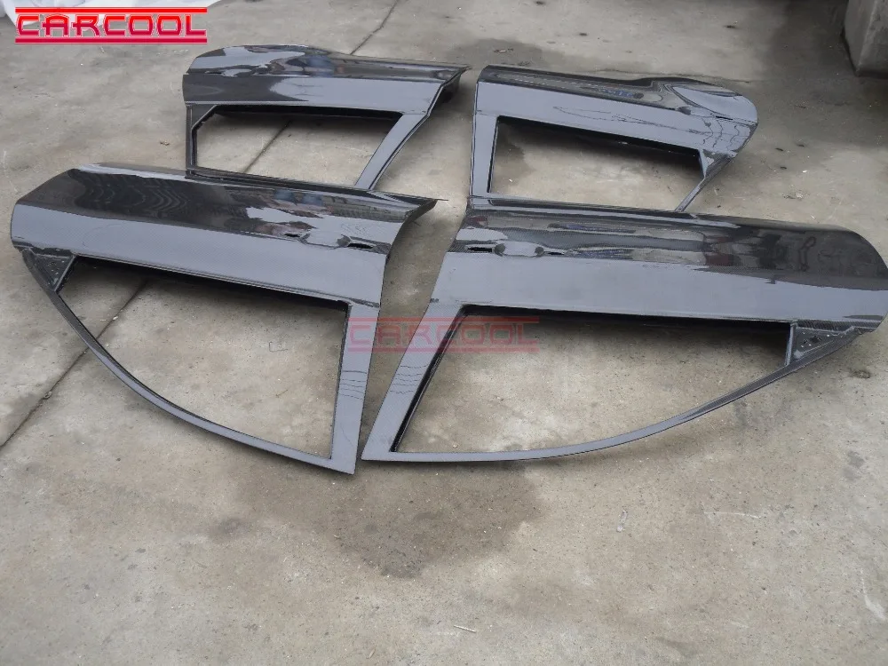 Автомобильный Стайлинг задние и передние двери из углеродного волокна CF 4 шт.