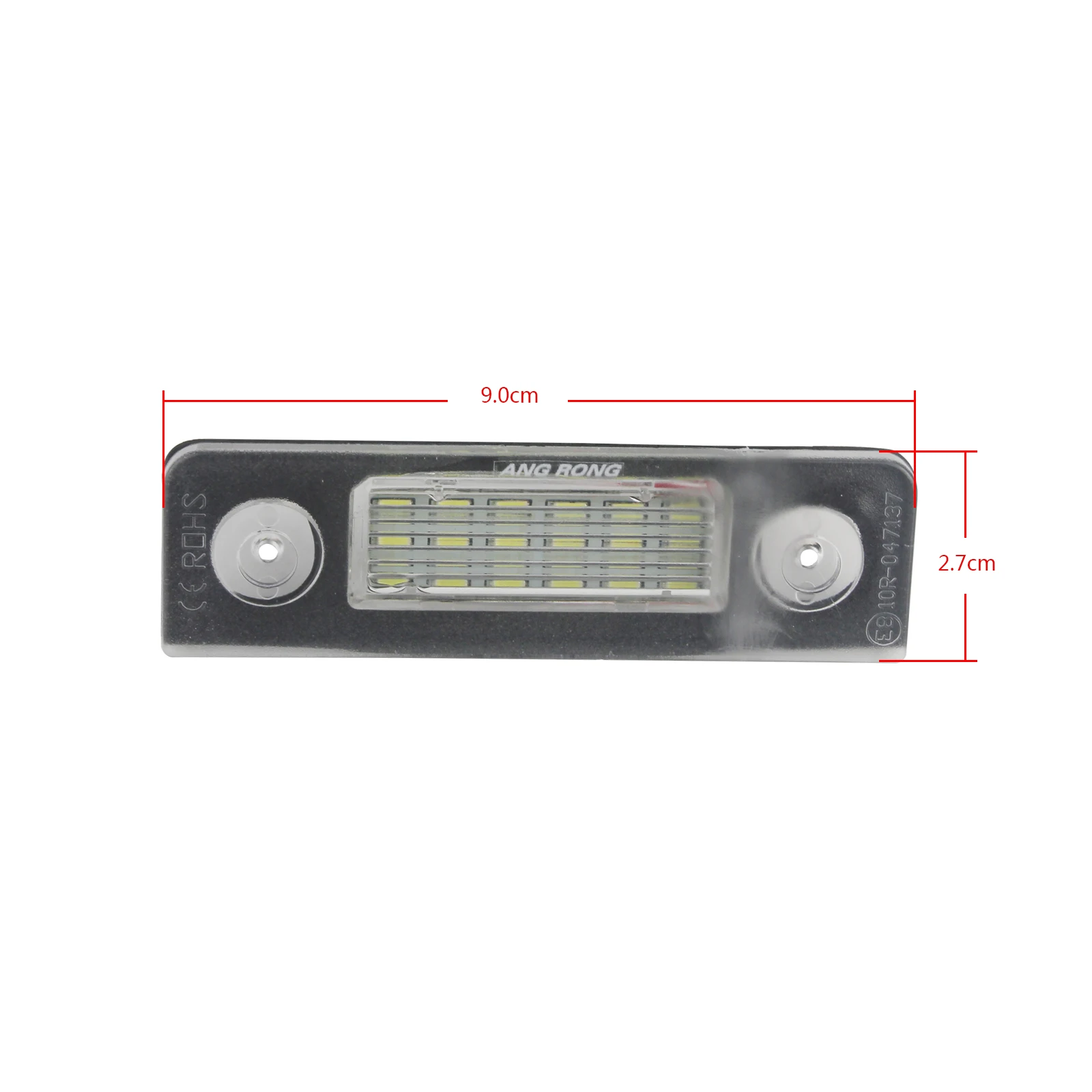 ANGRONG 2x Светодиодный светильник номерного знака для Skoda Octavia 1Z 2004-13& Roomster 5J 2006-15