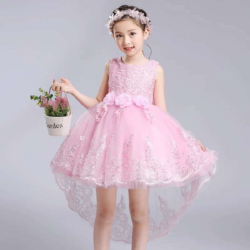 Новые Вечерние платья русалки для девочек элегантная одежда принцессы свадебной