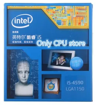 Фото Процессор Intel Core I5 4590 i5 LGA1150 22 нанометров настольный процессор Бесплатная